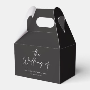 Ballotins Mariage de typographie noire décontracté moderne