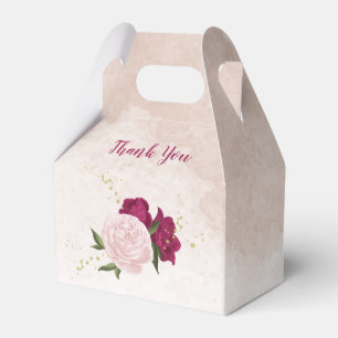 Ballotins mariage de végétation fleurie rose magenta