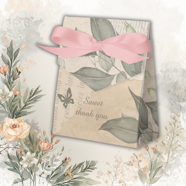 Ballotins mariage de verdure boho eucalyptus vintage (Créateur téléchargé)