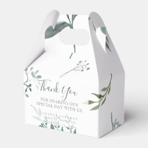 Ballotins Mariage d'eucalyptus vert argenté