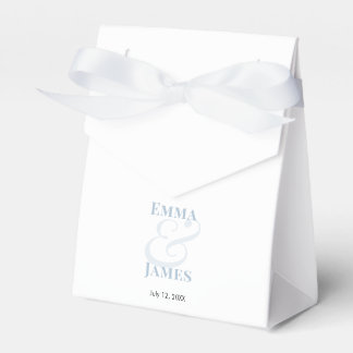 Ballotins Mariage Dusty Blue Ampersand | Noms personnalisés 