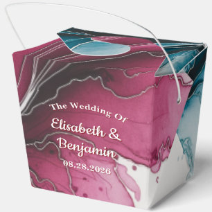Ballotins Mariage Dusty Blue et Burgundy