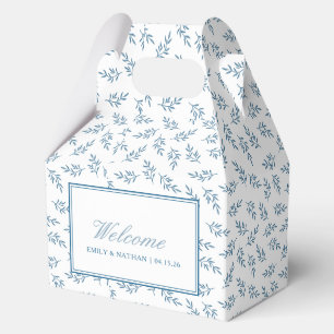 Ballotins Mariage élégant bleu Accueil personnalisé Invité