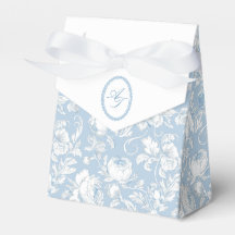 Mariage élégant bleu de chinoiserie 