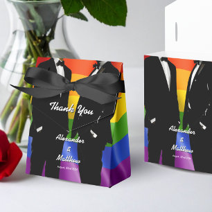 Ballotins Mariage Élégant Moderne Arc-en-ciel d'Hommes Gays 