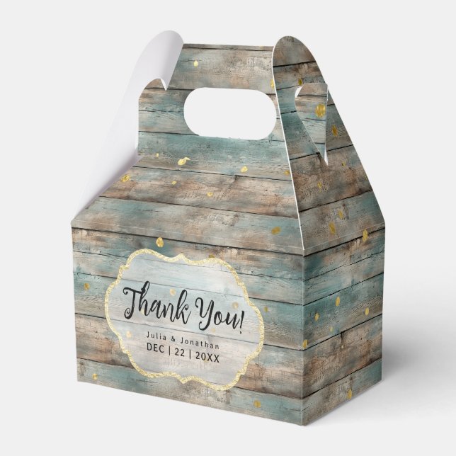 Ballotins Mariage en bois Chic Pastel de Shabby (Verso)