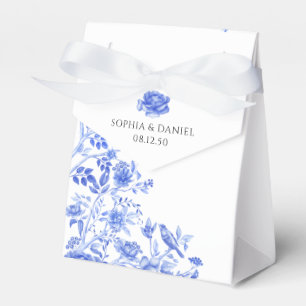 Ballotins Mariage en porcelaine bleue