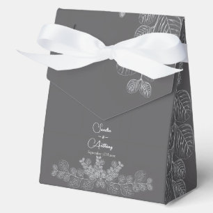 Ballotins Mariage Eucalyptus simple Gris