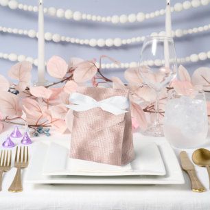 Ballotins Mariage Fête de Mariage Rose Pâle Or Rose