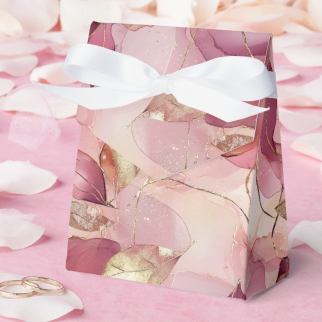 Ballotins Mariage Feuille Blush Pink Gold (Mariage)