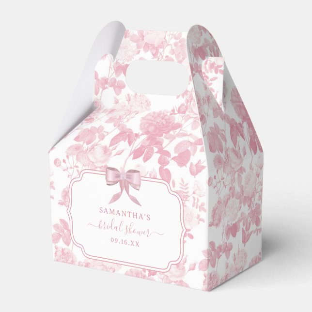 Ballotins Mariage Fleur Rose Blanc Chinoiserie (Verso)