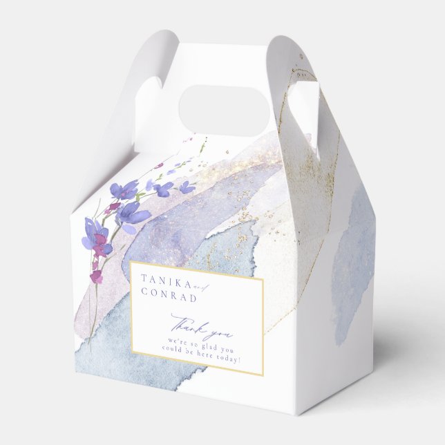 Ballotins Mariage fleur sauvage Aquarelle Merci Peri ID954 (Verso)