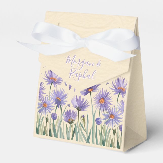 Ballotins Mariage Fleur sauvage d'aquarelle de la fleur de l (Verso)