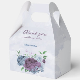 Ballotins Mariage floral bleu pourpre