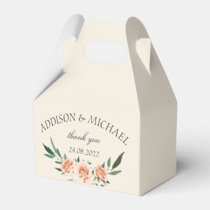 Ballotins Mariage floral Blush simple