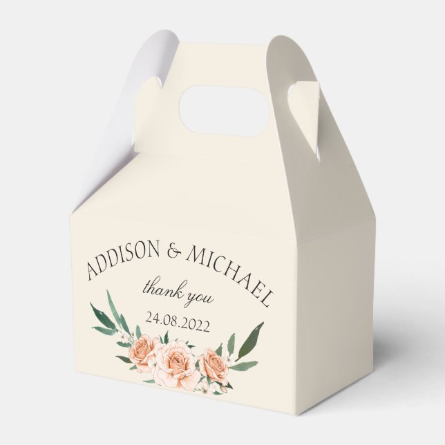 Ballotins Mariage floral Blush simple (Verso)