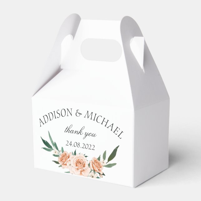 Ballotins Mariage floral Blush simple (Verso)