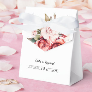 Ballotins Mariage floral Bourgogne Terre cuite Blush