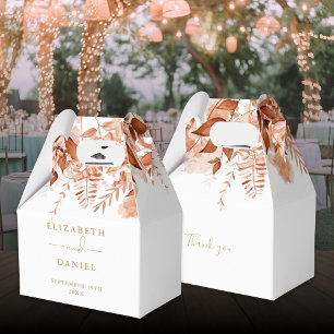 Ballotins Mariage Floral Doré Rustique Automne