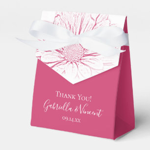 Ballotins Mariage floral, effet marguerite rose