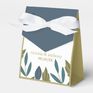 Ballotins Mariage floral feuille rustique