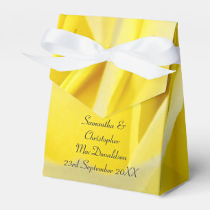 Ballotins Mariage floral rose jaune clair