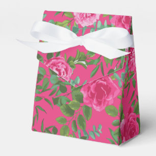 Ballotins Mariage floral rose vif