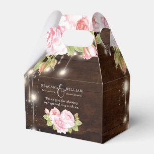 Ballotins Mariage floral rustique personnalisé
