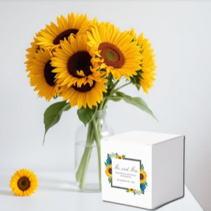 Ballotins Mariage Floral Tournesol Rose Marguerite