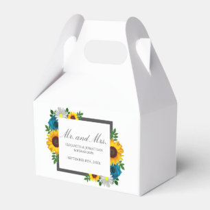 Ballotins Mariage Floral Tournesol Rose Marguerite