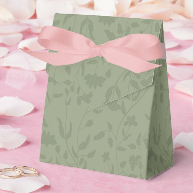 Ballotins Mariage floral vert sauge (Mariage)
