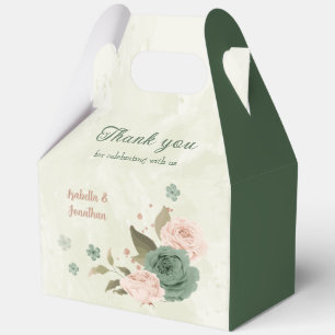 Ballotins mariage floral vert sauge