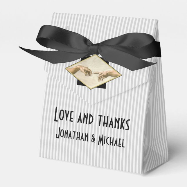 Ballotins Mariage gay d'art classique (Verso)