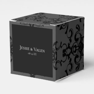 Ballotins Mariage gothique gris et noir