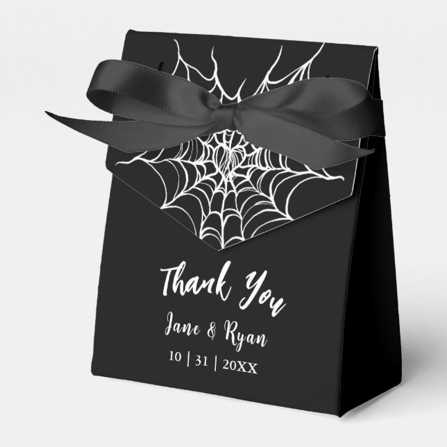 Ballotins Mariage gothique noir d'Halloween (Verso)