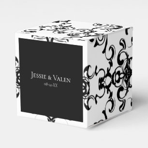 Ballotins Mariage gothique noir et blanc