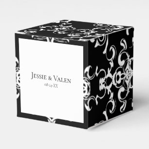 Ballotins Mariage gothique noir et blanc