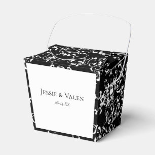 Ballotins Mariage gothique noir et blanc