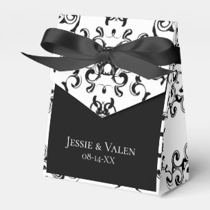 Ballotins Mariage gothique noir et blanc