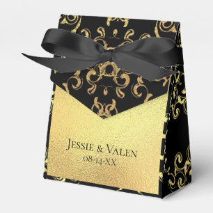 Ballotins Mariage gothique or et noir