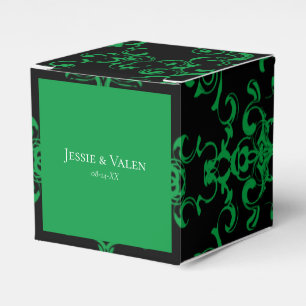 Ballotins Mariage gothique vert et noir