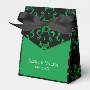 Ballotins Mariage gothique vert et noir