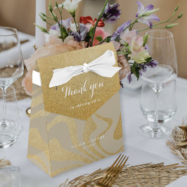 Ballotins Mariage Merci or Parties scintillant glamour