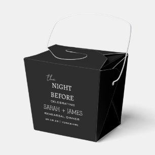 Ballotins Mariage minimal la nuit avant le dîner de répétiti