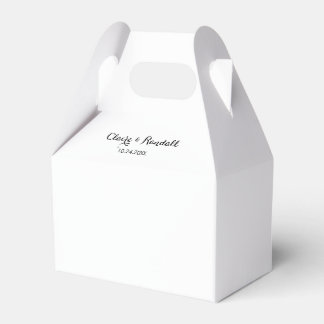 Ballotins Mariage minimaliste noir et blanc