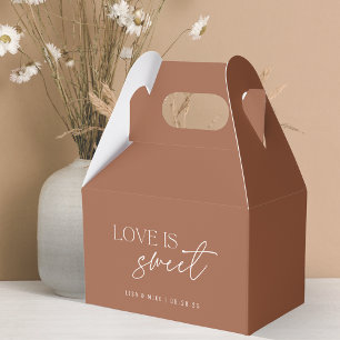 Ballotins Mariage Moderne en Terracotta L'amour est doux