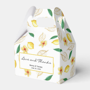 Ballotins Mariage moderne Lemon Love and Thanks