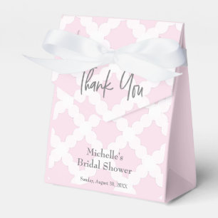 Ballotins Mariage moderne rose gris blanc remerciements baby