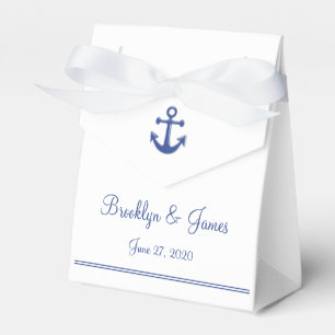 Ballotins Mariage Nautique Blanc Favoriser Les Boîtes Avec A