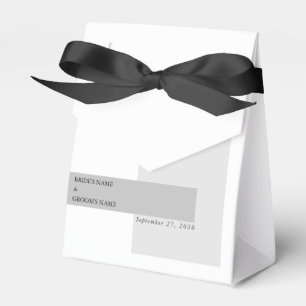 Ballotins Mariage noir et blanc moderne
